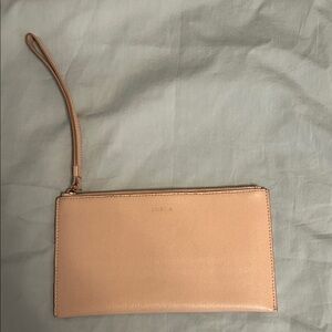 Furla Blush Leather Wristlet